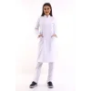 Doktor Öğretmen Kadın Önlük Uzun Boy Hakim Yaka - 171 Beyaz
