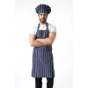 Desenli Askılı Önlük - 3101 Lacivert Beyaz