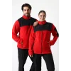 Soft Shell Robalı Unisex Polar Mont - Kırmızı Siyah