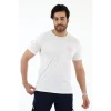 112 Acil Sağlık Yuvarlak Yaka Penye Kısa Kol Tshirt - Beyaz
