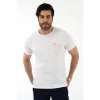 112 Acil Sağlık Yuvarlak Yaka Penye Kısa Kol Tshirt - Beyaz