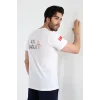 Acil Sağlık Yuvarlak Yaka Penye Kısa Kol Tshirt - Beyaz