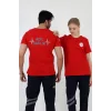 Acil Sağlık Yuvarlak Yaka Penye Kısa Kol Tshirt - Kırmızı