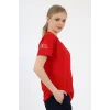 Acil Sağlık Yuvarlak Yaka Penye Kısa Kol Tshirt - Kırmızı