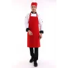 Askılı Önlük Cepli - 18 Kırmızı