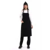 Askılı Önlük Cepli - 48 Siyah