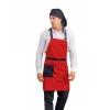 Askılı Önlük Kemerli - Kırmızı Siyah Kemerli