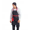Askılı Önlük Kemerli - Siyah Kırmızı Kemerli
