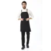 Barista Askılı Önlük Çift Cepli - Siyah
