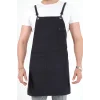 Barista Askılı Önlük Tek Cepli - Füme