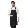 Barista Boyundan Askılı Önlük Çift Cepli - Siyah
