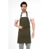 Barista Boyundan Askılı Önlük Çift Cepli - Yeşil