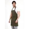Barista Boyundan Askılı Önlük Çift Cepli - Yeşil