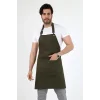 Barista Boyundan Askılı Önlük Çift Cepli - Yeşil