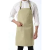 Barista Boyundan Askılı Önlük Tek Cepli - Bej