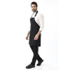 Barista Boyundan Askılı Önlük Tek Cepli - Siyah