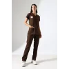 Bflex Unisex Likralı Yarasa Kol Takım - 6436 Kahve