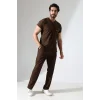 Bflex Unisex Likralı Yarasa Kol Takım - 6436 Kahve