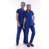 BFLEX UNİSEX LİKRALI YARASA KOL TAKIM DAZZLİNG BLUE TEMİZLİK PERSONELİ
