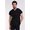 Bflex Unisex Likralı Yarasa Kol Tek Üst - 6403 Siyah Soft