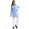 Doktor Öğretmen Kadın Önlük Ara Boy Ceket Yaka - 31 Açık Mavi
