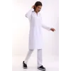 Doktor Öğretmen Kadın Önlük Uzun Boy Ceket Yaka - 171 Beyaz