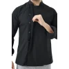 Erkek Likralı Aşçı Ceket - 6403 Siyah Soft
