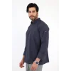 Erkek Likralı Aşçı Ceket  - 6417 Füme