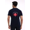 Paramedik Yakalı Unisex Tshirt Kısa Kol - Lacivert
