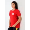 Paramedik Yuvarlak Yaka Penye Kısa Kol Tshirt - Kırmızı