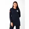 PARAMEDİK Yuvarlak Yaka Penye Tunik Baskılı - Lacivert