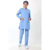 Soft Likralı Tesettür Forma Takım İki Çıtçıt - 6413 Açık Mavi