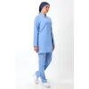 Soft Likralı Tesettür Forma Takım İki Çıtçıt - 6413 Açık Mavi