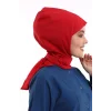 Tesettür Boyun Bağlamalı Bone - 115 Kırmızı