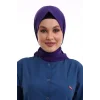Tesettür Boyun Bağlamalı Bone - 128 Mor