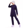 Tesettür Forma Takımı Full Çıtçıt - 5519 Bahar Mor