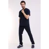Zarf Yaka Erkek Likralı Takım - 6402 Lacivert