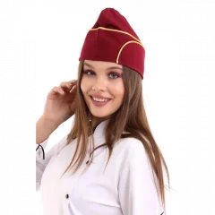 Aşçı Kayık Kep - Bordo Sarı Biye