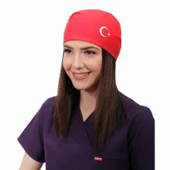 Ay Yıldız Bone - 115 Kırmızı