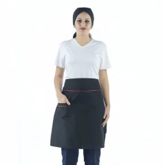 Bel Önlük - Siyah Kırmızı Biyeli