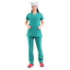 Bflex Unisex Likralı Yarasa Kol Takım - 6404 Ameliyathane Yeşili