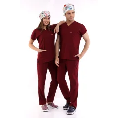 Bflex Unisex Likralı Yarasa Kol Takım - 6407 Bordo