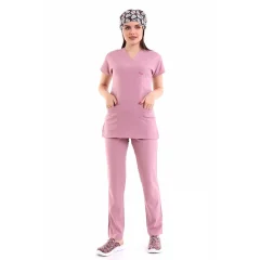 Bflex Unisex Likralı Yarasa Kol Takım - 6433 Pudra