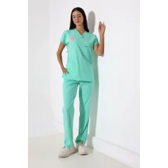 Bflex Unisex Likralı Yarasa Kol Takım - 6457 Mint Yeşil