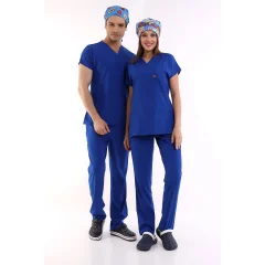 BFLEX UNİSEX LİKRALI YARASA KOL TAKIM DAZZLİNG BLUE TEMİZLİK PERSONELİ