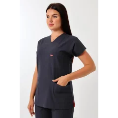 Bflex Unisex Likralı Yarasa Kol Tek Üst - 6417 Füme