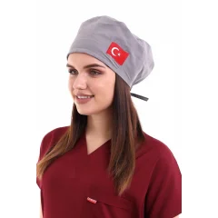 Bone Bayrak İşlemeli - 07 Gri