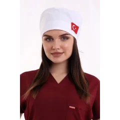 Bone Bayrak İşlemeli - 101 Beyaz