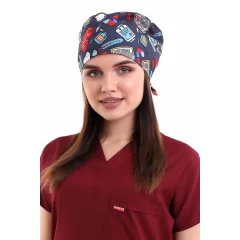 Dijital Desenli Bone - 6529 Füme Kalp Ritim