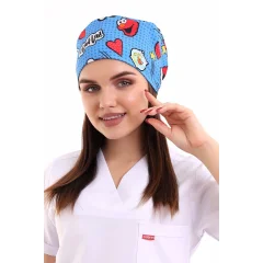 Dijital Unisex Desenli Bone - 6504 Kurabiye Canavarı